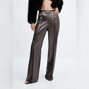 METALLIC-EFFECT PANTS